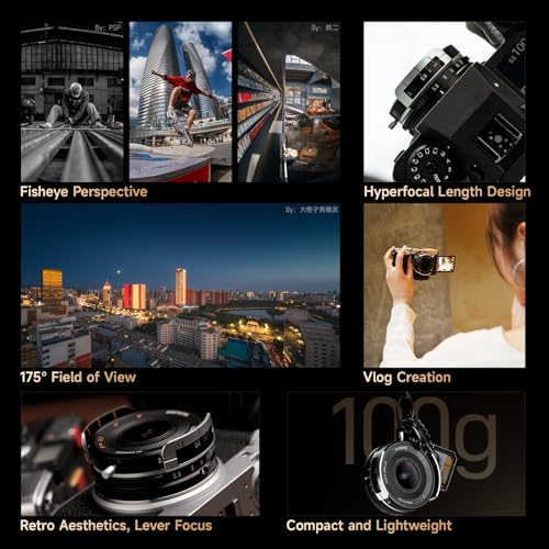 Image of Brightin Star 10mm F5.6 Pro Fisheye Lens for Sony E Mount, 175 Ultra-Wide Angle Manual Focus Prime APS-C Mirrorless Cameras Lens Fit for ZV-E10, A7IV, A7SIII, A7III, A7C, A6600, A7RIV, A7RIII