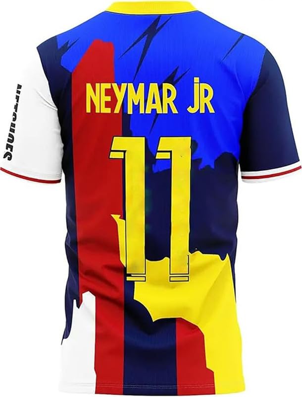 Neymar Jersey for Boys and Mens 2026 (Neymar Fans Jersey Special Version)(Boys,Men,Kids)(12-13Years) Multicolour 1