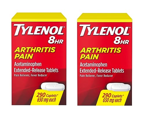 Tylenol Arthritis Pain Extended Release Tablets with Acetaminophen for Joint Pain, 290 Caplets (Pack of 2) (Package May Vary) - image 1