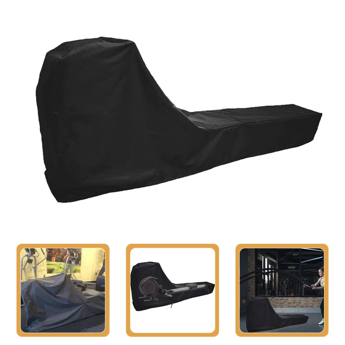 IMIKEYA Funda Protectora para Máquina y Resistente al Polvo Tela Oxford Plateada para Equipo Deportivo en Interiores y Exteriores