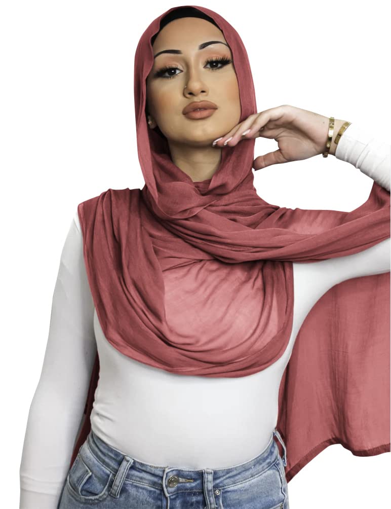 TxameruWomen's Viscose and Cotton Hijab - Muslim Fashion Scarf