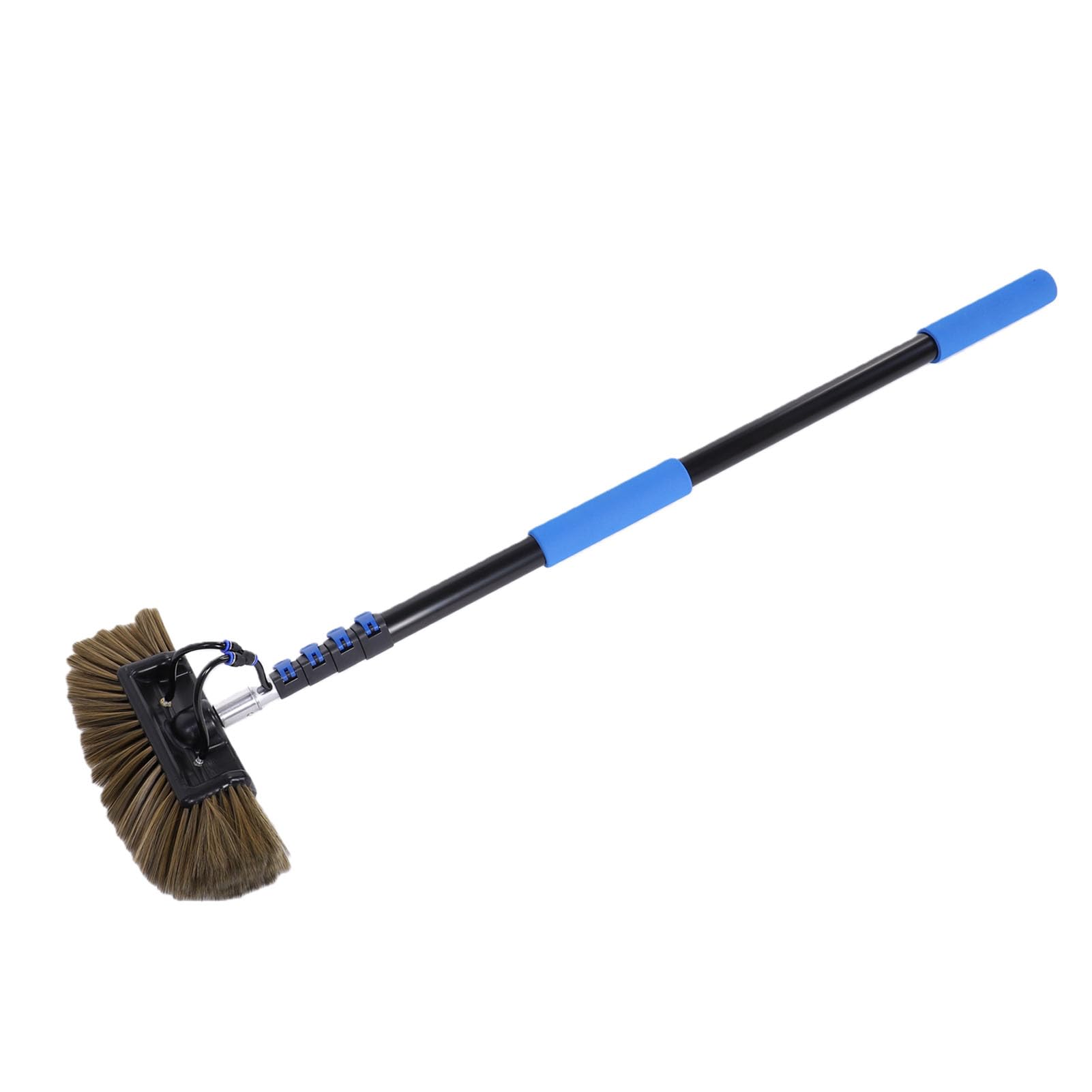 GOWENIC Kit di Pulizia del Pannello Solare da 12 Piedi 3,6 M con Flusso d'acqua |Spazzola Retrattile per il Patio del e della Barca con Finestra