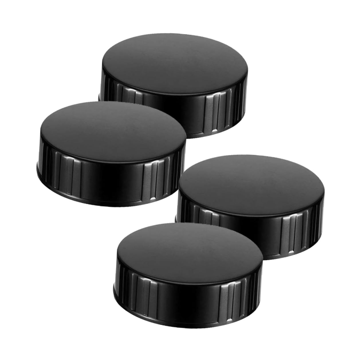 Cabilock 4pcs Cover Beverage Lids Jug Covers Bottle Caps Bottles Wine Screw Top Lid Spill Stopper Flask Cap Bottle Seals Bottle Lids Replacement Bottle Closure Black Plastic