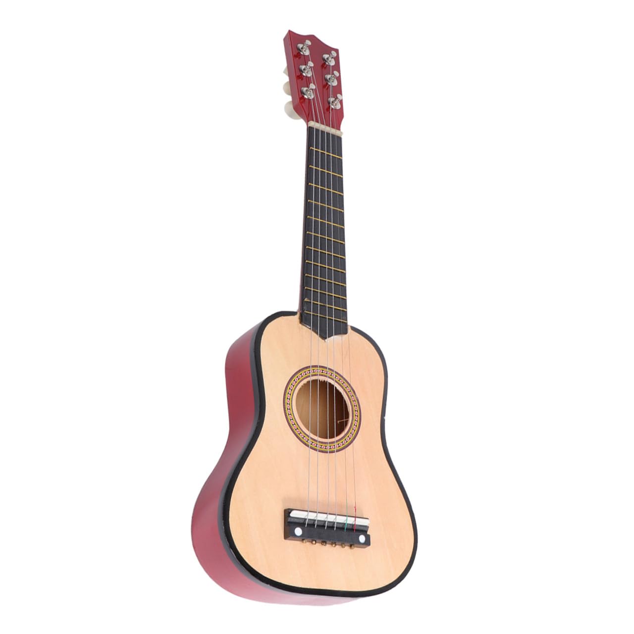 Chitarra Acustica Per Ragazzo Ragazza 21 Pollici, Strumento Musicale Ergonomico in Legno Finitura Atossica, Per Principianti e Regali, Chitarra Portatile Per Esercitarsi e Imparare a Suonare