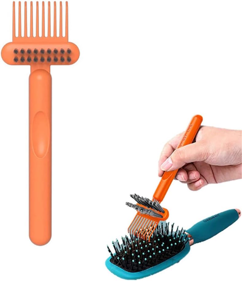 2 Pieces Hair Brush Cleaner Tool 2in1 Hair Brush