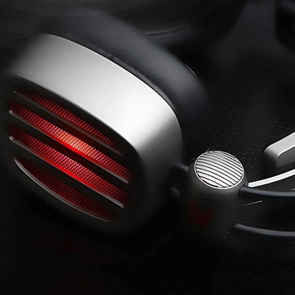 Cuffie da Gioco for PC con Microfono, Suono Surround, Cuffie con Memoria Morbida con Controllo dell'illuminazione a LED e Funzione di silenziamento con Un Solo Pulsante