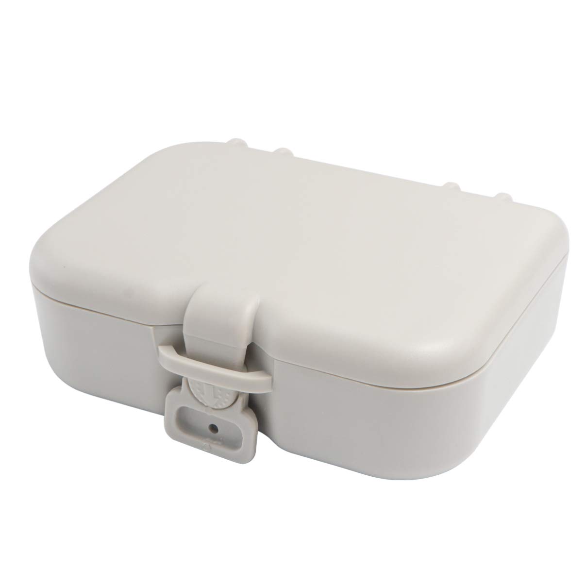 Ipetboom 1Pc False Storage Box with Brush and Mirror Portable for Travel Easy to Clean Style for Convenient Use