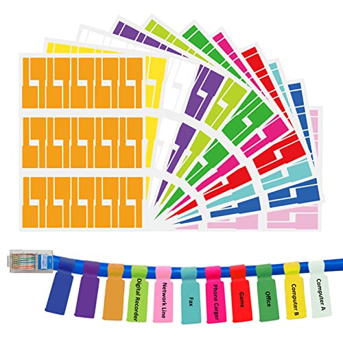 30 Etiquetas Para Cables, Etiquetas Multicolor Para Escribir Sobre Cables Etiquetas Para Gestion E Identificacion De Cables~p119004294
