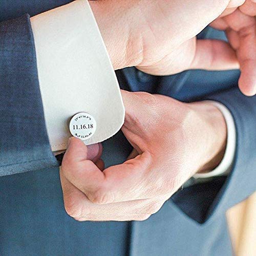 Mini Wim Custom Engraved Stainless Wedding Cuff Links, Free Engraving, Personalized Cufflinks For Groom, Jewelry Gift For Men, Father Of The Bride Gift From Bride #TOP6