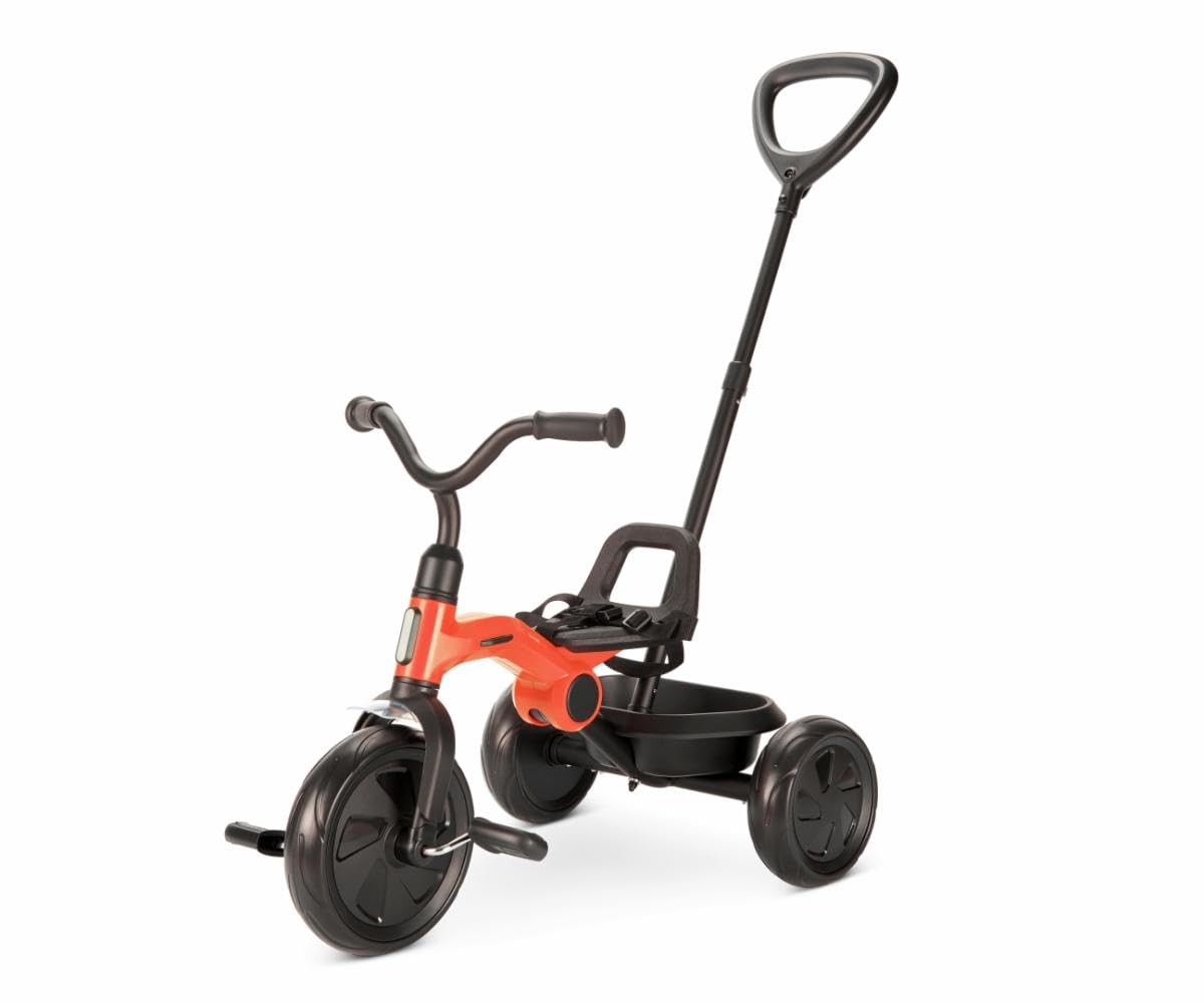 Triciclo Pieghevole QPLAY Ant Plus 3 in 1 con Maniglione Genitore Removibile, Ruote EVA Anti-Foratura e Telaio in Metallo, da 2 a 6 Anni, Portata 25 kg