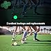 DONZWIYES Glow in The Dark Street Hockey Balls for Indoor Outdoor Road Roller Hockey and Field Hockey Games with Reusable Storage Bag - Pack of 4