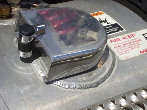 Peterbilt Semi Truck Lock-On Guard Locking Fuel Cap Anti-Theft Device