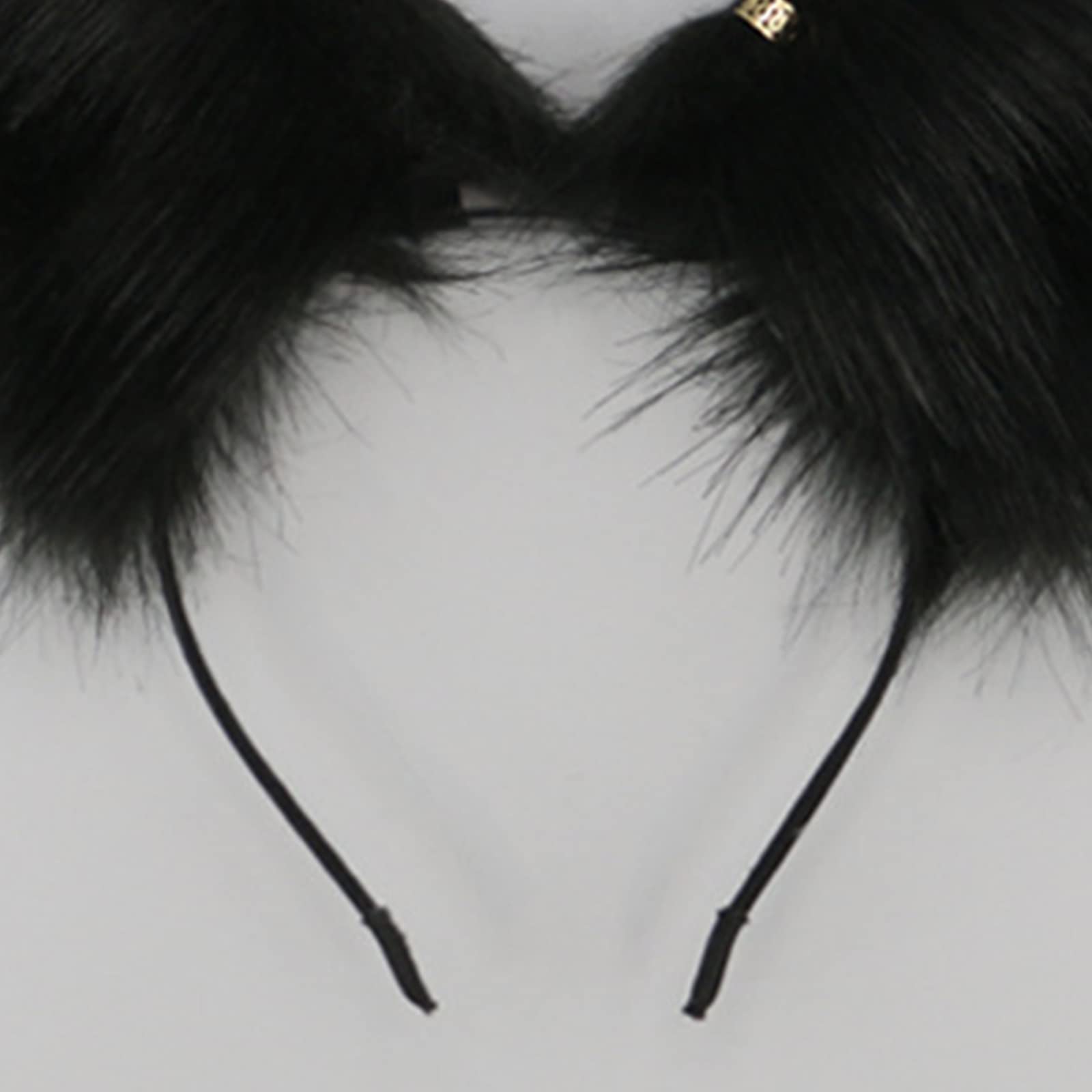 Cerchietto con orecchie di gatto peloso orecchie da cucciolo realistiche orecchie di animale copricapo accessorio gotico cosplay celebrazioni