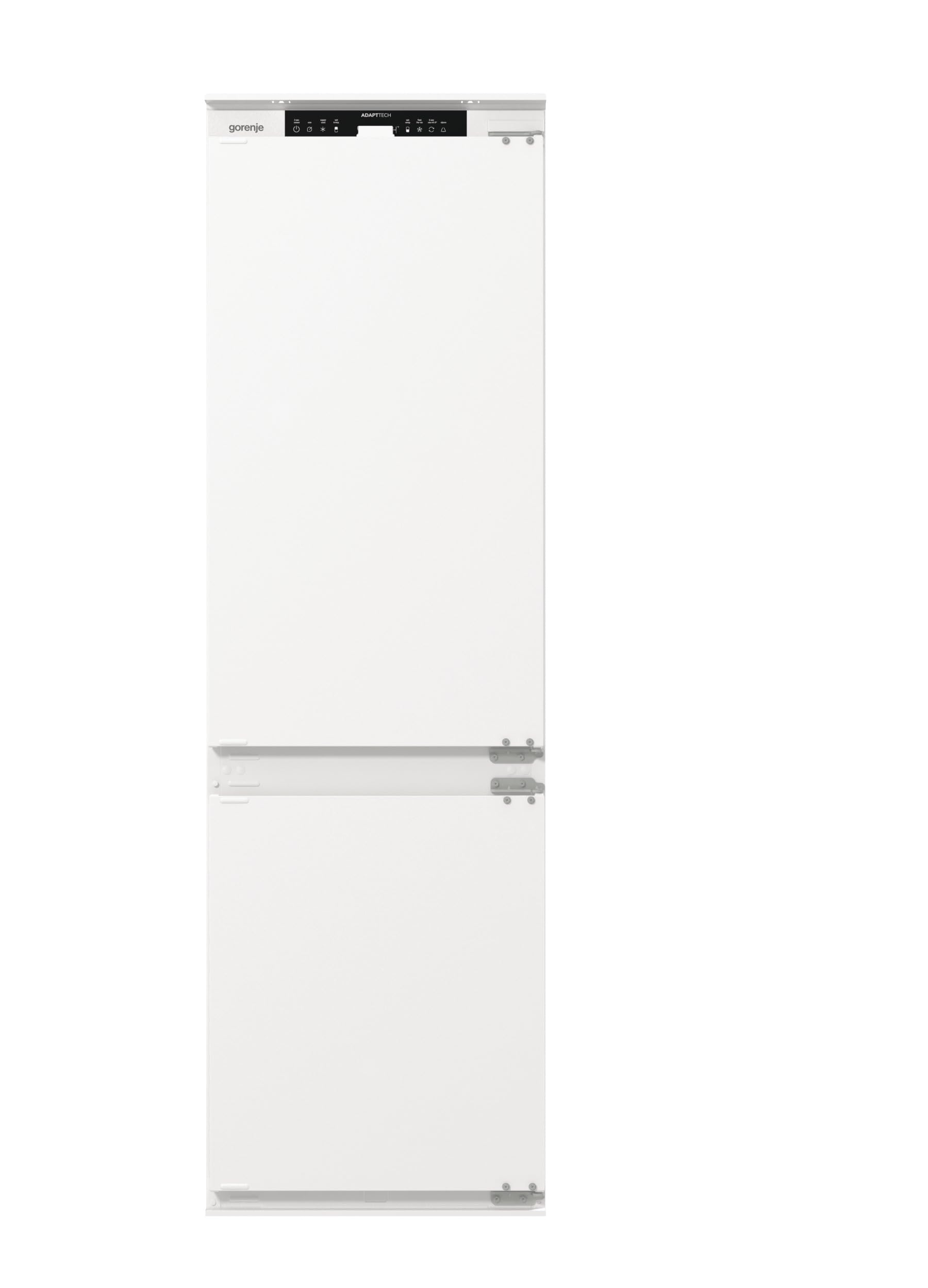 Gorenje NRKI517E41 Einbau-Kühl-Gefrierkombination, 177cm Nische, Schlepptürscharnier, 252 L(176L plus 76L), NoFrost, AdaptTech, SuperCool, ConvertActive, BxHxT: 54×177,2×54,5 cm, Weiß