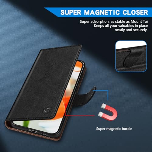 Zzxx For Google Pixel 9/Pixel 9 Pro Wallet Case With [Rfid Blocking] Card Slot Kickstand Magnetic Closure Leather Flip Protective Phone Case For Google Pixel 9/9 Pro Case Wallet thumb #2