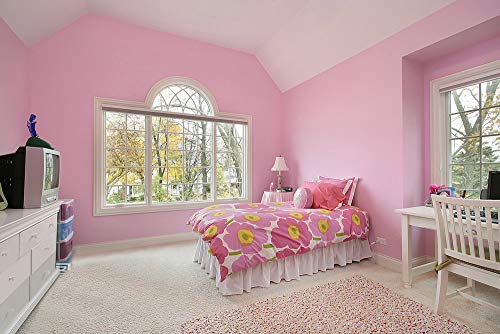 Image of 393 inchx17.7 inch Pink Peel and Stick Wallpaper Solid Color Contact Paper Self Adhesive Removable Wallpaper for Wall Covering Vinyl Roll