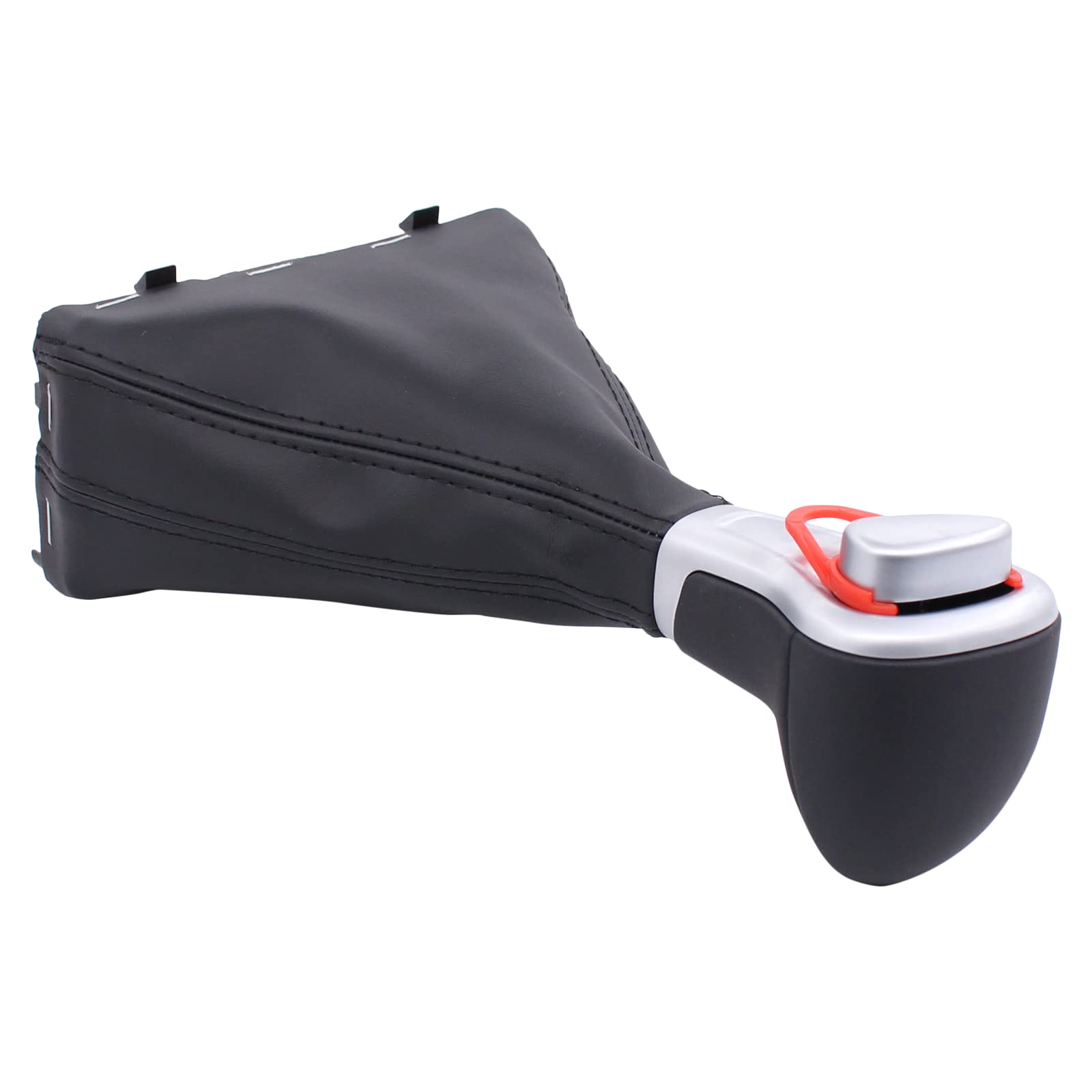 Doo Engy Leder Schaltknauf Schaltknäufe Automatik Schaltsack Staubschutz Gangwahlhebel Schaltknüppel schwarz für A3 8P A4 B8 A5 8T A6 C6 4f Q5 8R
