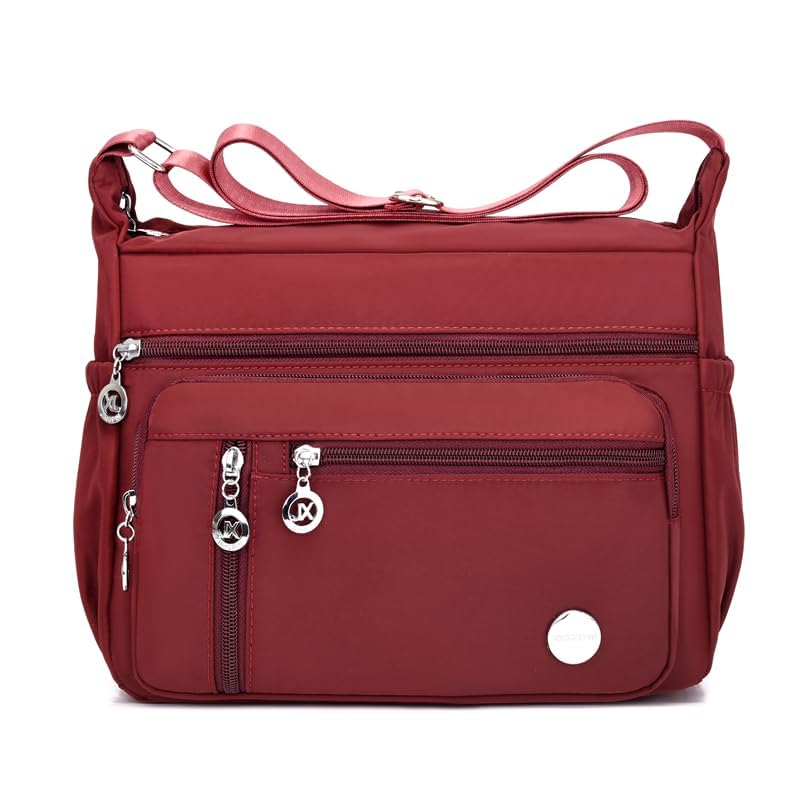 Image of COOLOME Purses for Women CrossBody Bag Waterproof Tote Shoulder Handbag Multiple Pockets Nylon Messenger Bag Fashion Tote Bag