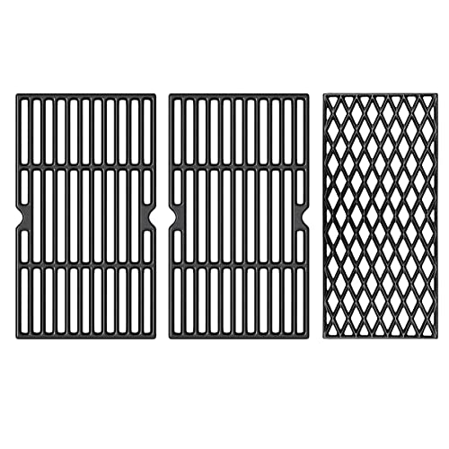Image of SafBbcue Grill Parts DGH474CRP for Dyna-Glo 4-Burner DGH450CRP DGH450CRP-D DGH450CRN DGH451CRP Grills Grates Replacement, Dyna-Glo Grill DGH485CRP Cast Iron Grill Grates Replacement Parts