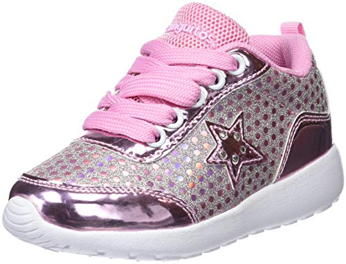 Conguitos Deportivo Glitter con Luz, Zapatos de Cordones Derby para Niñas, Rosa...