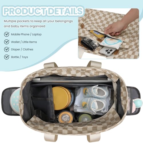 Pritent Large Travel Diaper Bag Tote