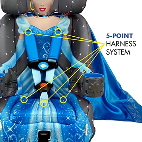 image for KidsEmbrace Disney Gray Cinderella 2-in-1 Forward-Facing Booster Car S