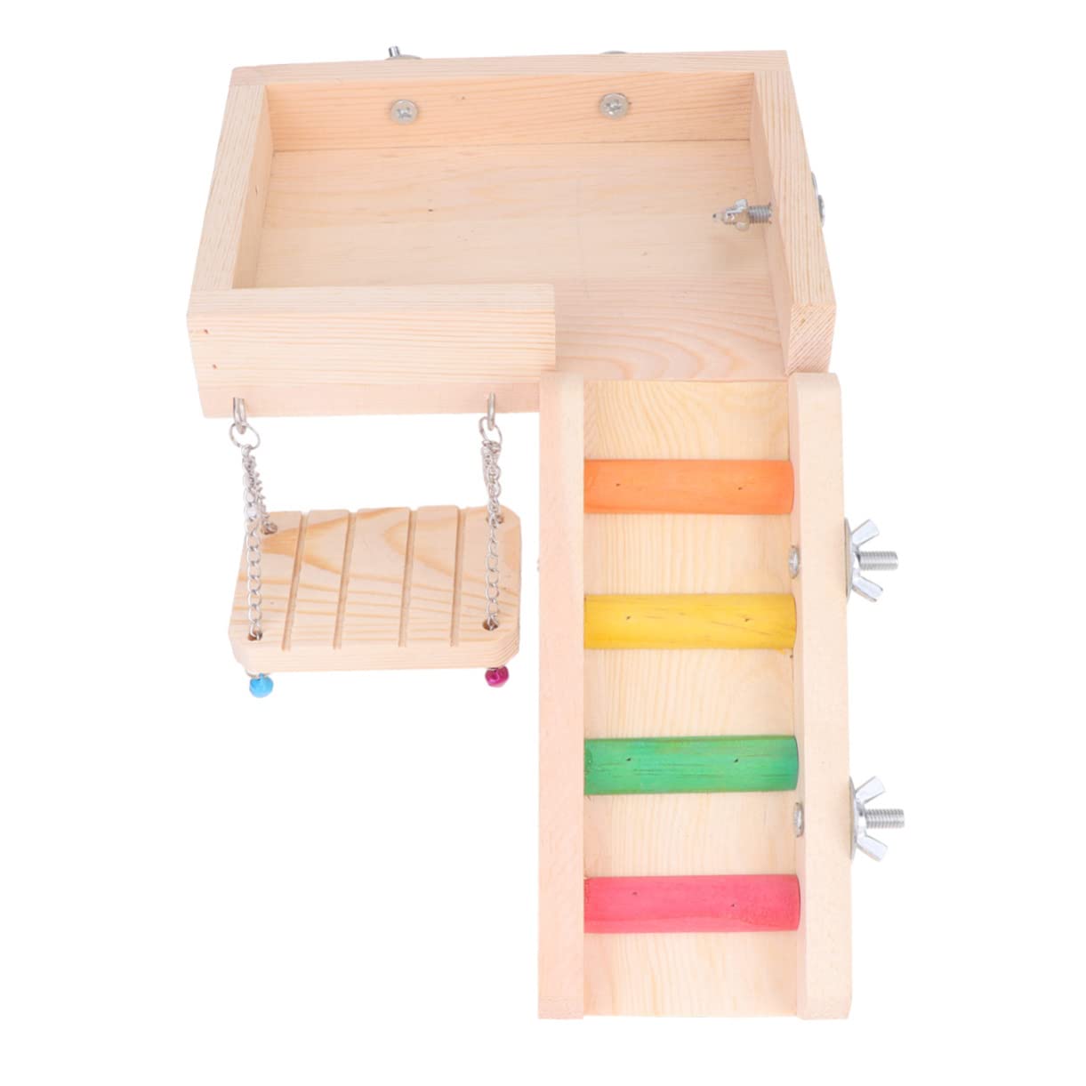 Beaupretty Jouet Échelle pour Animaux, Balançoire à Oiseaux, Matériau Sûr, Grand Format, Jeu D’Escalade pour Hamster et Perroquet, Accessoire Ludique pour Cage D’Oiseaux, Petits Animaux