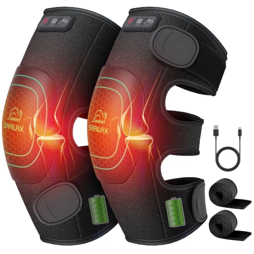 Image of Snailax Cordless Knee Massager with Heat, Graphene Heated Knee Brace, Gift