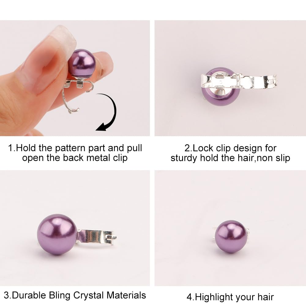 紫色のラインストーン付きヘアクリップ Amazon.co.jp: Ahoney パープルフラワーヘアクリップ ラインストーン