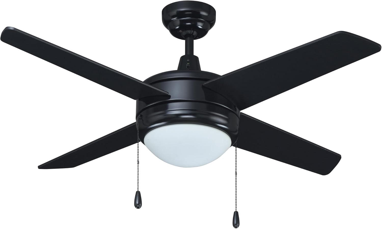 RP Lighting Contempo IV 52-Inch 3 Blade Indoor Ceiling Fan, Matte Black