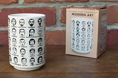 Taza de porcelana con arte moderno y 65 artistas miniatura 2