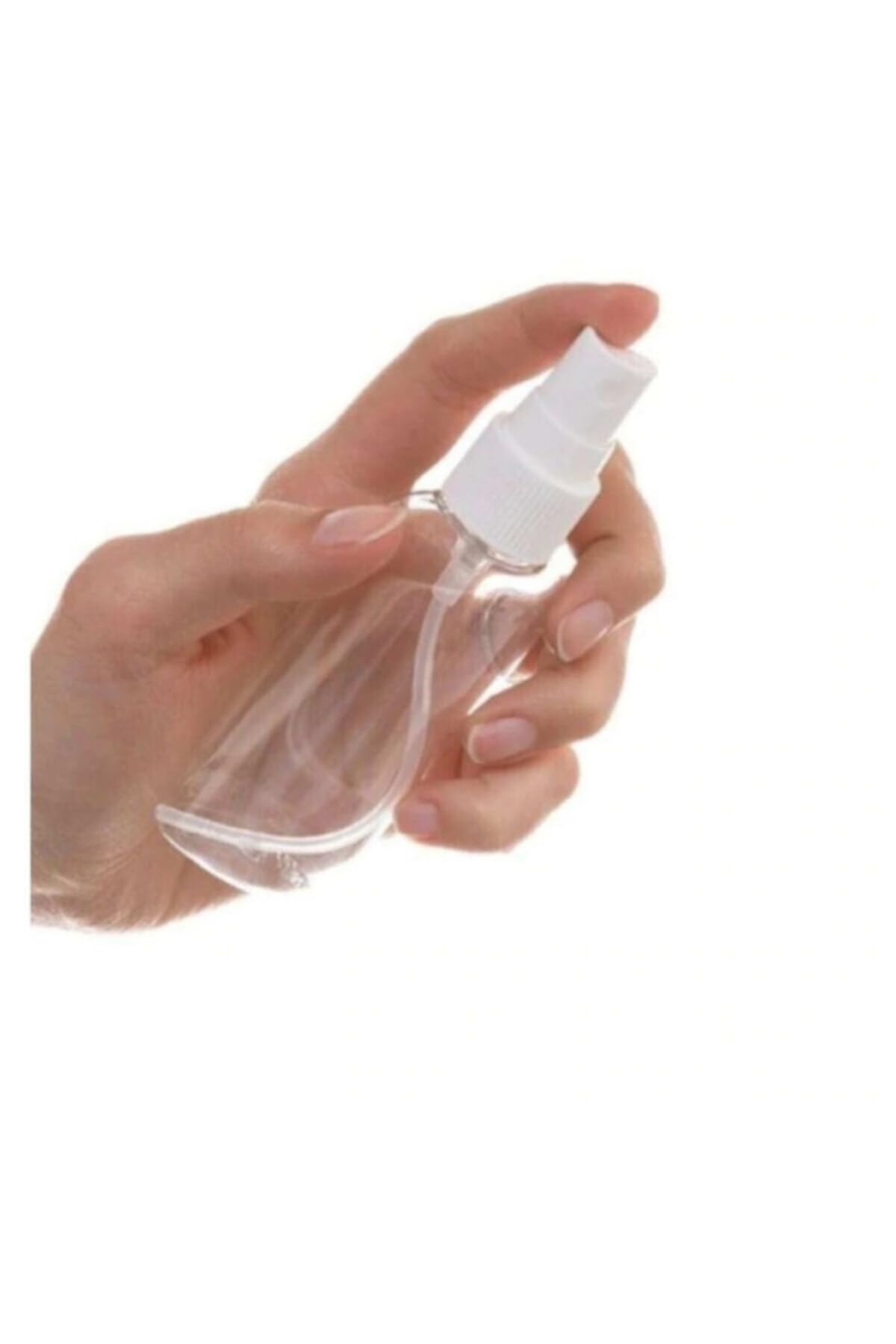 5 Adet 100cc Parfüm Dezanfektan Şişe'si Plastik Fısfıslı Cok Amaclı Siyah Kapak Boş Şişe