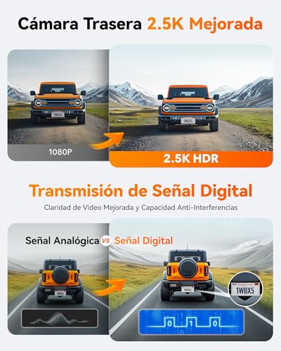 Image of WOLFBOX X5 3 Channel 4K Dash Cam, STARVIS 2 IMX678,4K+2.5K+1080P Front and Rear Inside Triple Car Camera, Included 128GB Card, Voice Control, 5.8GHz WiFi GPS, Touch Screen, Support 512GB Max