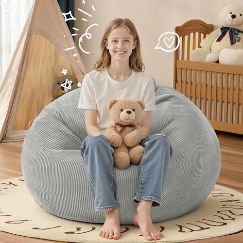 Cansunna 2.5FT Bean Bag Chair,Teardrop Bean Bags with Memory Foam Filled by Cansunna - Used condition - Image 6