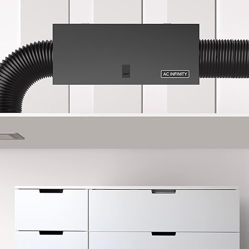 Miniatura 6 de AC Infinity Caja de filtro en línea de 6 pulgadas con filtro de alta eficiencia, kit de filtración HVAC para toda la casa, se adapta a ventiladores