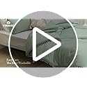 YIRDDEO Queen Comforter Set - Comforter Queen Size Sets with Ball Pom Fringe, Soft Bedding Set for All Seasons - 3 Pieces, 1 Comforter (90"x90") & 2 Pillow Shams (20"x26"), Sage Green