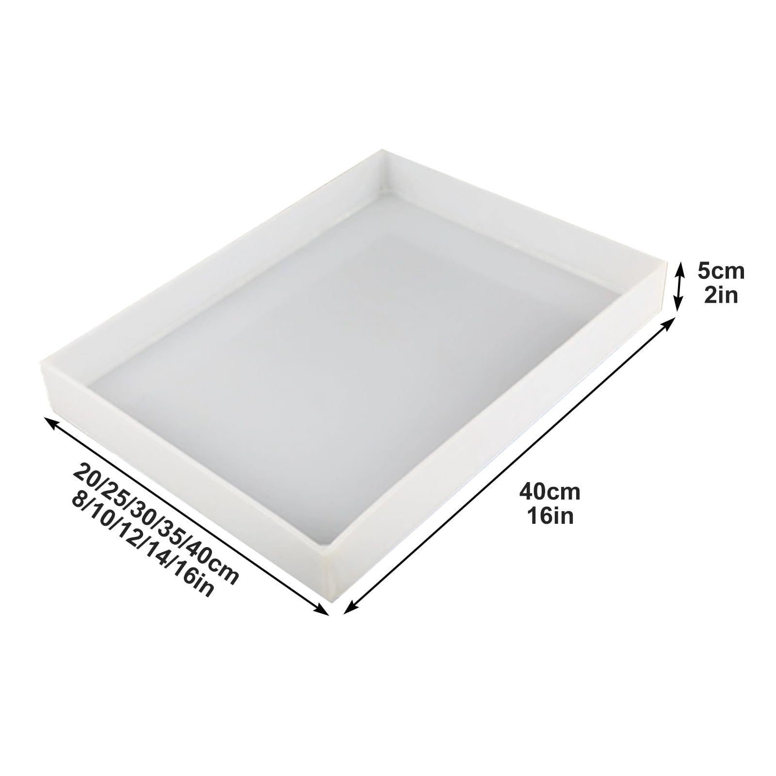 Bac de Récupération D'huile en Plastique PP Anti-fuite, Plateau de Remplacement pour Cage à Chien, Plateau D'accessoires D'organisation pour Laboratoires, Maisons, Usine(40x20x5cm/16x8x2in)