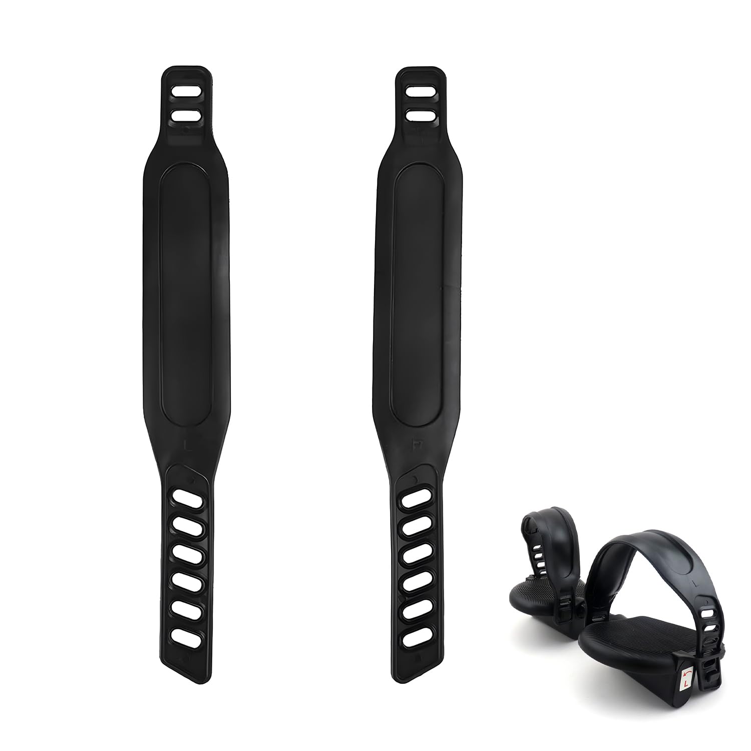1 paire de sangles de pédale pour vélo d'appartement - Sangles de pédale réglabl
