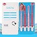 4-Pack Silicone Pacifier Clips with One-Piece Beads for Baby Boys and Girls - Flexible and Rust-Free Holders for Teething Relief and Baby Essentials, Safe for Newborns (Pink)