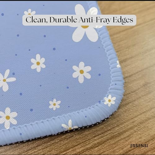 Image of Mouse Pad for Laptop & Desktop | 9x7 Inch Anti-Fray Stitched Edges | Non-Slip Rubber Base | Desk Setup Accessory for Students, Gamers & Professionals (Stay Positive)