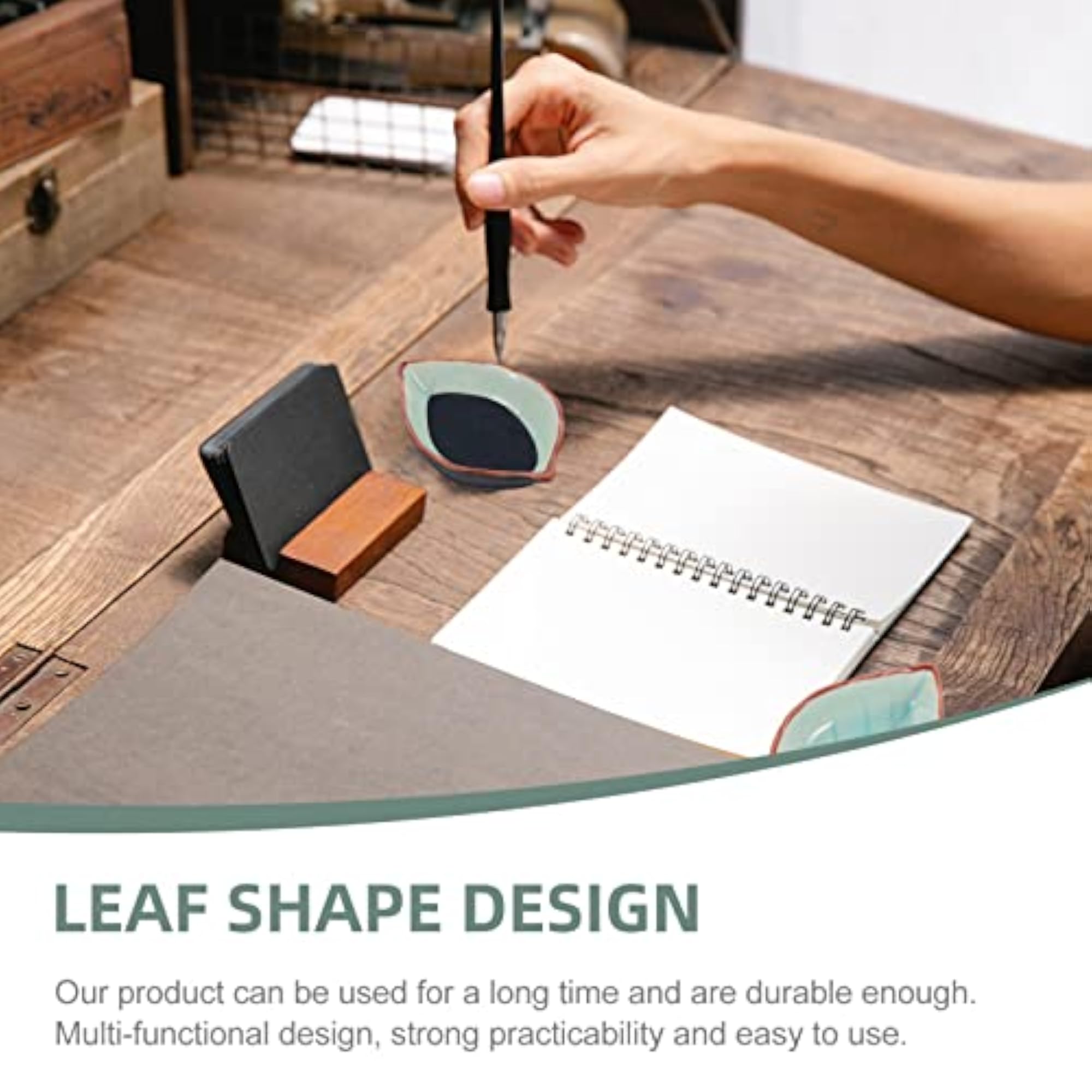 2pcs Calligraphy Ink Dish Ink Plates Set