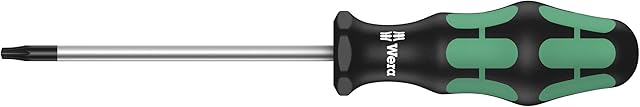 Wera Kraftform Plus 300 Series 05138260001 Torx Screwdriver 367 for Torx Screws with a Locking Pin TX 10 x 80 mm