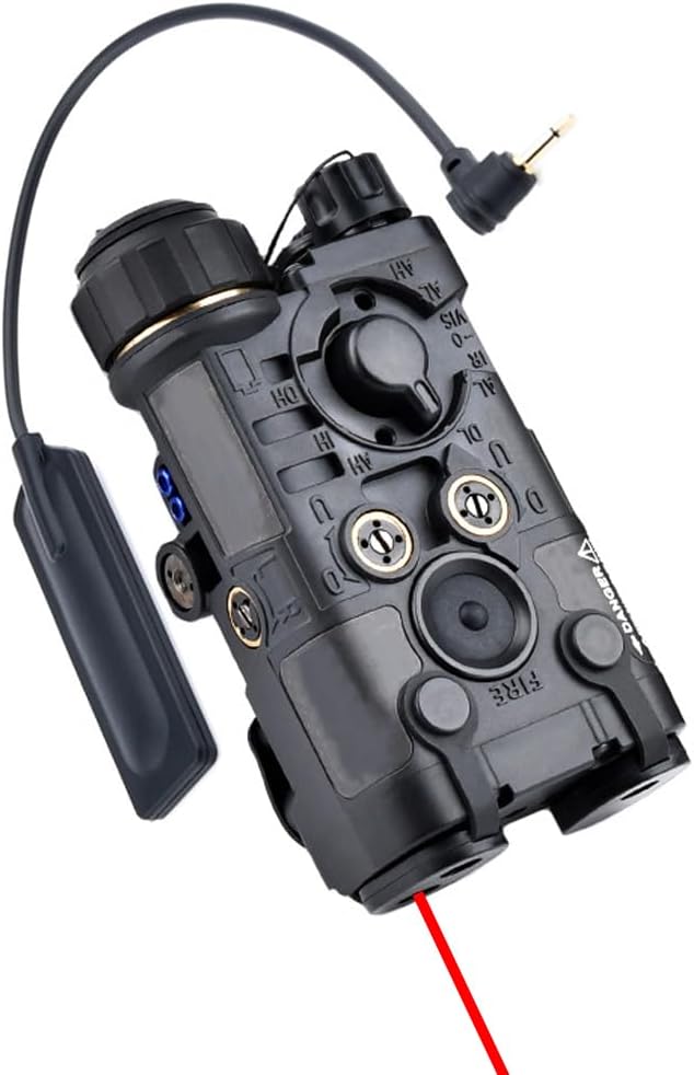 Plastic L3-NG Box Laser Sights Indicator(with IR Laser+Red/Green/Blue Laser + White Flashlight), & M300A Strong LED Flashlight, & Ne Modular Wire Remote Pressure Switch(SF+2.5MM Plug) Combo