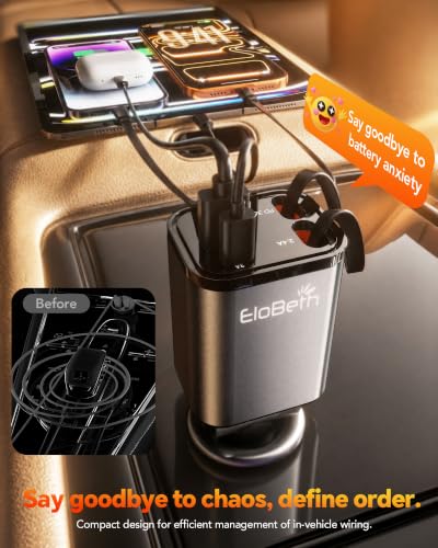 Retractable Car Charger 75W