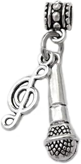 LaBenie Dangle Microphone Love to Sing Charms