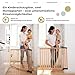 Geuther Treppenschutzgitter ohne Bohren, 68‑102 cm | Flexibles & klemmbares Kinderschutzgitter I Türgitter Baby aus Holz, massiv I Türschutzgitter ohne Bohren mit Sicherheitsverschluss I Farbe Natur