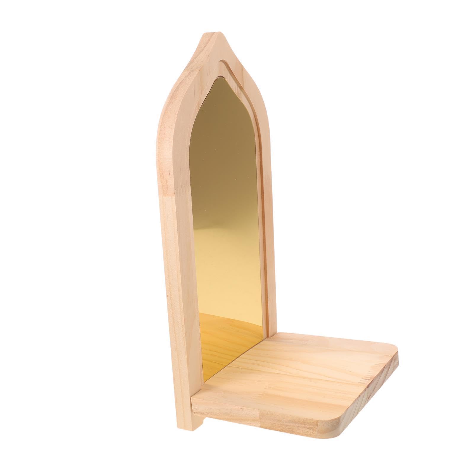 Portavelas de pared dorado estable Cabilock para decorar pasillos sin ocupar espacio