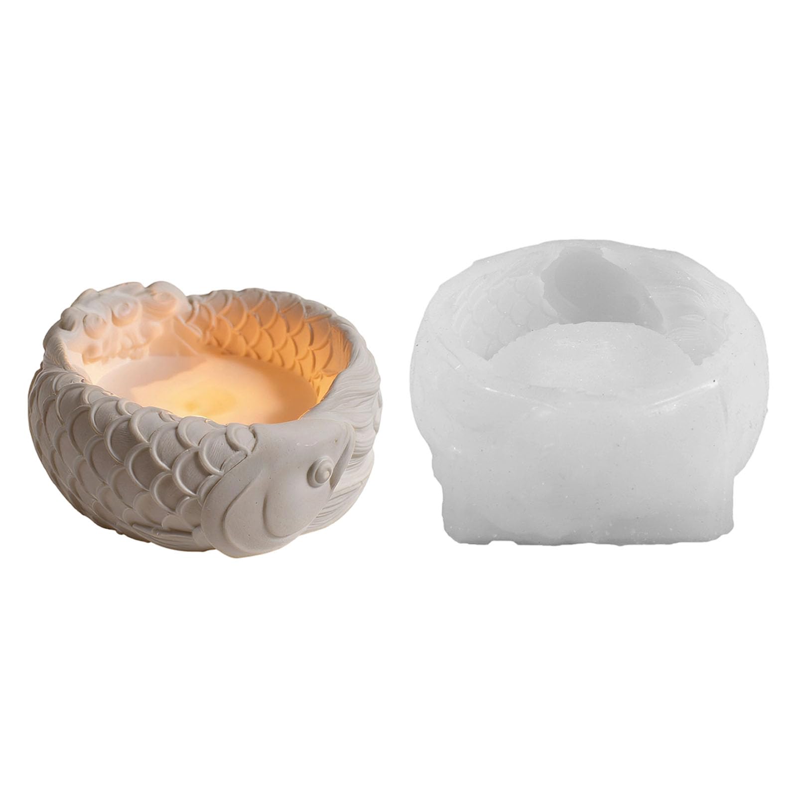 Shntig Shape Silicone Molds Multipurpose Silicone for Making Container Flowerpot Storage Bowl Resin Casting Soap Cast
