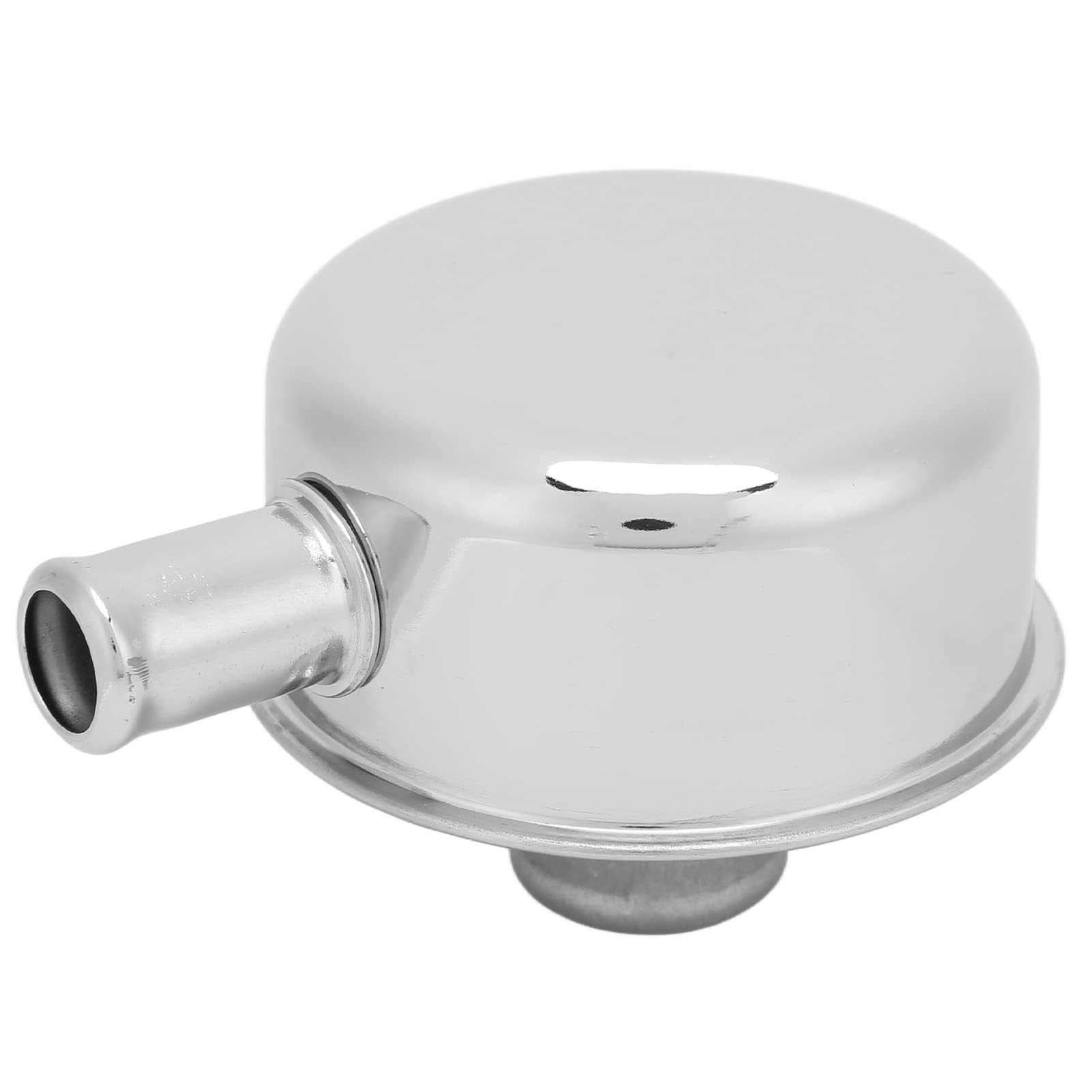 Reniflard de Couvercle de Soupape Rond Chromé Haute Qualité avec Tube de Ventilation pour SBC SBF 350