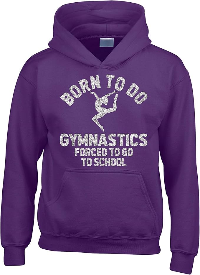 Sweat à capuche paillettes Edward Sinclair violet gym fille